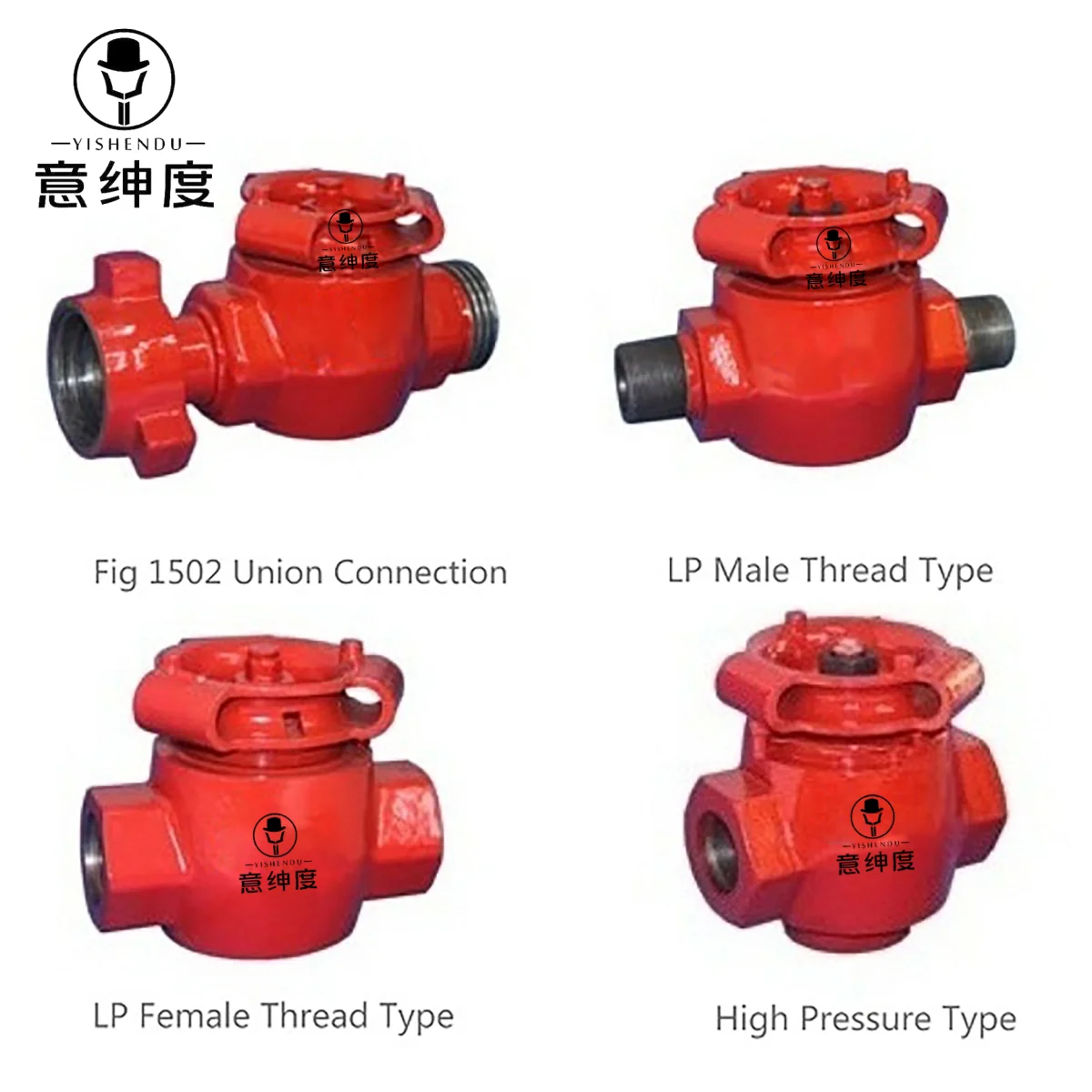 2" x Fig 1502 API 6A Manual Plug Valve for Oilfield Manifold